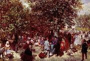 Adolph von Menzel Nachmittag im Tuileriengarten oil painting